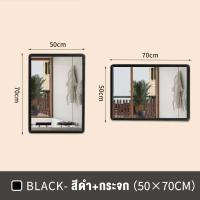 ราคา กระจกเงาติดผนัง กระจกห้องน้ำ 60x80 ซม กระจกติดผนัง พร้อมชั้นวาง ไม่ต้องเจาะผนัง แบบกลม bathroom mirror กระจกเงา (20073314011)