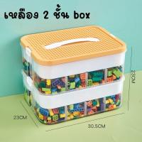 ราคา ส่งจากไทย กล่องเก็บของ เลโก้ กล่องฝาเลโก้เซ็ต 3 ชั้น ด้านบน เล่นเลโก้ ได้ด้วย (17975139835)
