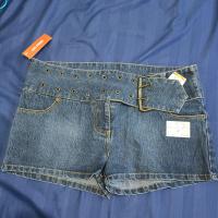 ราคา ถูกที่สุด กางเกงยีนส์ขาสั้น มือ ยีนส์ขาสั้นเกาหลี ยีนส์แฟชั่น เอว 32 34 สะโพก 36 38 ความยาว 11 (20505367272)