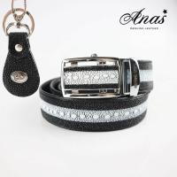 ราคา Stingray Leather เข็มขัดหนังปลากระเบนแท้ กระเบนหนาม ปลาหนาม คุณภาพสูง 1 5 นิ้ว สีดำ แถมพวงกุญแจปลากระเแบน มูลค่า 150 บาท รับประกันสินค้า (8026322627)