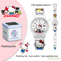 ราคา ของแท้100 Sanrio Hello Kitty นาฬิกาสำหรับเด็กเด็กผู้หญิงเมโลดี้นาฬิกาควอตซ์กันน้ำสำหรับเด็กนาฬิกาข้อมือน่ารักเด็กผู้ชายเรืองแสงใสลายคิตตี้320 (20280653239)