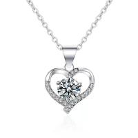 ราคา พร้อมส่ง สร้อยคอเงิน เงิน925 สร้อยคอรูปหัวใจ สร้อยคอประดับเพชร สร้อยคอแฟชั่น สร้ายคอจี้รูปหัวใจ (9281033550)