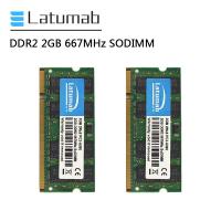 ราคา Latumab DDR2 4GB 2X2GB 667MHz RAM SO Dimmหน่วยความจำคอมพิวเตอร์200พินPC2 5300 1 8Vหน่วยความจำแล็ปท็อปโมดูลหน่วยความจำโน๊ตบุ๊ค (4810130298)