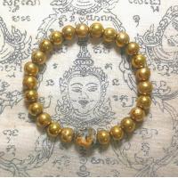 ราคา สร้อยประคำ ข้อมือ ประคำมือ เม็ดประคำ 8 มิล เหล็กไหลทองปลาไหล เหล็กไหลสีทอง ประคำสมเด็จม้วน ลง รักษ์ ปิดทอง สมเด็จโต กรุ วัดพระแก้ว พระเครื่องวังหน้า มีพลัง พุทธคุณ เสริม บารมี เจริญ รุ่งเรือง แคล้วคลา