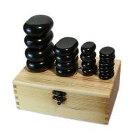 ราคา หินสปา หินนวดสปา หินนวดบะซอลต์ หินภูเขาไฟ ชุด20ก้อน พร้อมกล่องไม้ (19970459805)