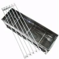 ราคา เตาหมูปิ้ง สแตนเลส 6 เส้น ขนาด 18 นิ้ว เตาย่างสแตนเลส ย่าง หมูสะเต๊ะ บาร์บีคิว เนื้อย่าง หม่าล่า เตาปิ้ง แหนม เตาถ่าน เตาปิ้งย่าง เตา (5181414281)