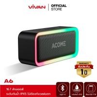 ราคา ของแท้ประกันศูนย์1ปี VIVAN รุ่น A6 TF Card 4 8 gb Bluetooth Speaker ลำโพงบลูทูธ ลำโพง แบบพกพา บลูทูธ 5 0 กันน้ำ IPX5 เอฟเฟกต์แสง RGB รองรับ True Wireless Stereo (18801087844)