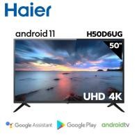 ราคา HAIER สมาร์ทีวี LED UHD TV 4K 50 นิ้ว Android 11 รุ่น H50D6UG รับประกันศูนย์ไทย 3 ปี (20699039903)