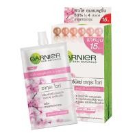 ราคา การ์นิเย่ ซากุระ ไวท์ ครีม SPF30 PA แบบฝาหมุน 7 มล x 6 ซองGarnier Sakura White Cream SPF30 PA 7 ml x 6 pcs (20600147557)