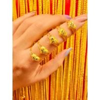 ราคา แหวนทองคำแท้ น้ำหนัก 1 กรัม ลายหัวใจก้านคู่ พร้อมใบรับประกันสินค้า (7697410729)