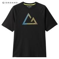 ราคา GIORDANO เสื้อยืดแขนสั้นผู้ชาย Mens G Motion short sleeve T shirts 01020227 (12690548543)