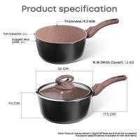 ราคา Ecowin Maifan หม้อหิน กระทะเคลือบหินอ่อน หม้อเซรามิก หม้อนม ไม่ติดก้น สำหรับใช้ในครัวเรือน ขนาด 16 20 ซม (20660930943)