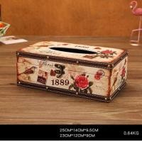 ราคา กล่องทิชชู่วินเทจ กล่องใส่กระดาษทิชชู่ กล่องใส่ทิชชู่สไตล์ยุโรป ขนาด 25 14 9 5 ซม (16691547977)