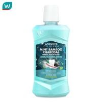 ราคา Watsons วัตสัน มิ้นท์ แบมบู ชาร์โคล เฮอร์บัล เม้าท์วอช 500มล (8403094146)