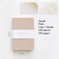 ราคา สมุดโน๊ตผ้าลินินแบบแข็งปกสมุดรายวันบรรทัด หน้าว่าง256หน้าไดอารี่แพลนเนอร์DIYบันทึกกระสุนร่างภาพ (6116668918)
