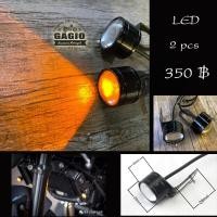 ราคา ไฟเลี้ยวตาแมวใหญ่พร้อมขาจับ เหมาะสำหรับมอเตอร์ไซค์สไตล์ คัสต้อม วินเทจ คลาสสิค คาเฟ่ เรโทร บอบเบอร์ HD อื่นๆ (12500803040)