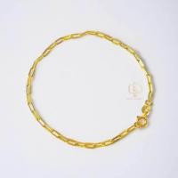 ราคา สร้อยข้อมือทองคำแท้ 9K อิตาลี ลายโซ่ฝรั่งอินดี้ (20262033041)