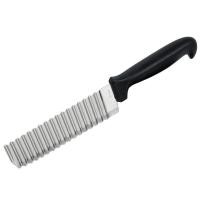 ราคา มีดหั่นผักและผลไม้แบบลอนคลื่น 1 ชิ้น รุ่น Black Fruit grass jelly Zigzag knife 03c KW9 (12883466851)