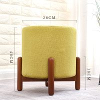 ราคา สตูลโซฟาผ้า สตูลกลม ห้องนั่งเล่น โต๊ะกาแฟ ม้านั่งไม้ สตูลเตี้ย สตูลทดสอบรองเท้าchair เบาะวางเท้า สตูลวางเท้า (19774185942)