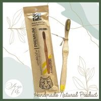 ราคา Bamboo Toothbrush for Adult Biodegradable and natural bamboo toothbrush Charcoal Infused Bristle แปรงสีฟันไม้ไผ่สำหรับผู้ใหญ่ ทำจากวัสดุธรรมชาติย่อยสลายได้ (18471223615)