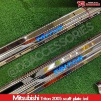 ราคา ชายบันได มีไฟ Mitsubishi Triton 2005 2006 2007 2008 2010 2011 2012 2013 ขอบชุป 4 ประตู ลดล้าง stock (18961390402)