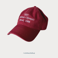 ราคา Sebs 003 SUMMER OLYMPIC SEOUL 1988 RED BASEBALL CAP (16382635470)