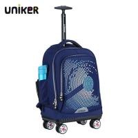 ราคา กระเป๋านักเรียนล้อลาก 18 นิ้ว แบรนด์ UNIKER รุ่น 4Wheels หมุนได้ 360 องศา กระเป๋าเดินทางใบเล็ก กระเป๋าเดินทางล้อลาก (15172842505)