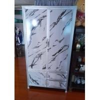 ราคา ส่งฟรี ตู้เสื้อผ้าโครงเหล็ดอลูมิเนียม 90 CM (19657400287)