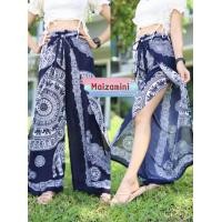 ราคา กางเกงผูกหน้าหลัง กางเกง4สาย กางเกงแหวกข้าง กางเกงแหวกจิมิ ลาย ช้างศิลย์ (20126727691)