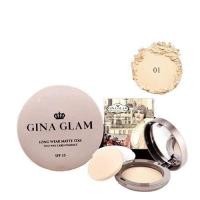 ราคา GINA GLAM Long Wear Matte Stay G40 จีน่าแกรม แป้งพัฟ รองพื้นเรียบเนียนและปกป้องผิวจากแสงแดด SPF 15 กันน้ำ คุมมัน (14018107684)