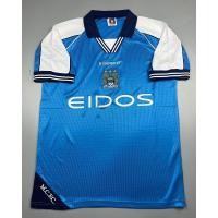 ราคา เสื้อบอล ย้อนยุค แมนซิตี้ 1999 เหย้า Retro Man City Home เรโทร คลาสสิค 1999 2001 (20481131879)