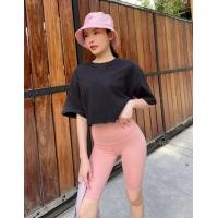 ราคา Birtive Cotton Crop top เสื้อครอป เสื้อยืด ออกกำลังกาย (16729171870)