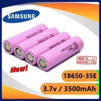 ราคา ถ่านชาร์จ ซัมซุง 18650 3 7V 3500mAh Samsung หัวแบน ถ่านชาร์จ Li ion 3 7 4 2 V ไฟแรง ถ่านชาร์จคุณภาพสูง ถ่านไฟฉาย แบตเตอรี่ แบตเตอรี่ลิเธียม Rechargeable Battery Samsung INR18650 35E Li Ion 3500mAh 3 7