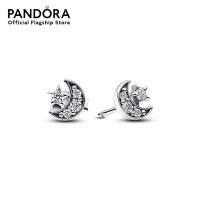 ราคา Pandora Crescent moon sterling silver stud earrings with clear cubic zirconia เครื่องประดับ ต่างหู ต่างหูเงิน ต่างหูสีเงิน เงิน ต่างหูแพนดอร่า แพนดอร่า (20660830386)