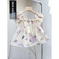 ราคา พร้อมส่ง Sherbet เสื้อครอปคอเหลี่ยมดึงยาง แขนระบาย ผ้าลูกไม้ฉลุลาย สีน่ารักมากกก (20686896095)