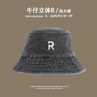 ราคา หมวกบักเก็ต ผ้ายีนส์ ปักR มี 3 สี BUCKET (20660530787)