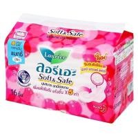 ราคา Laurier ลอรีเอะ ซอฟท์แอนด์เซฟ แมกซี่ ผ้าอนามัย มีปีก สำหรับกลางวัน 16 ชิ้น (20515827057)
