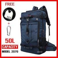 ราคา แถมกุญแจ กระเป๋าเป้เดินทาง กระเป๋าทหาร กระเป๋าเป้สัมภาระ Backpack ชาย หญิง กระเป๋า3 in 1 สะพายไหล่ หลัง สะพายข้าง (20154264951)