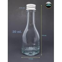 ราคา 30 มล ขวดเหล้าเล็ก จุกไม่มีรู ฝาโลหะ 50ขวด (928122308)