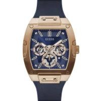 ราคา Guess Mens Black And Gold Tone Square Multifunction Watch GW0202G1 (20026133881)