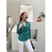 ราคา ป้าย ELF เสื้อปกเชิ้ต แขนยาวกระดุมปั๊ม คอถ่วงสวย ผ้าพริ้ว ใส่สบาย (20472868372)