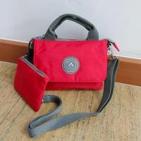 ราคา MONKEY KING กระเป๋าสะพายข้างแบบมีหูหิ้วผู้หญิง8 5นิ้วพวงกระเป๋าใบเล็ก ผ้ากันน้ำ มี3ช่องใส่ของมีช่องใส่บัตรมีซิปใน รุ่นAKB9955 (20639556105)