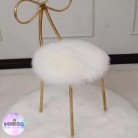 ราคา ถูกที่สุด พรมวงกลมขนแกะเทียม พรมวงกลม พรมขนยาว พรมวงกลมขนมิ้งค์ พรมขนนุ่ม พรมสีขาว แต่งห้องสไตล์ minimal ขนาด 40 ซม (14453047261)