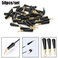 ราคา 50Pcs ส่วนที่เหลือลอยตกปลา Bobber Fishing Gears บล็อกการหมุน Drift Bobber ยางอุปกรณ์ตกปลา (1345998019)