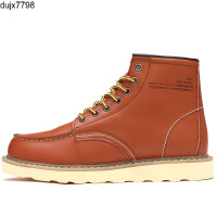 ราคา รองเท้าแฟชั่นแบบคาวบอย Red Wing รุ่นด้วยความซี้ด Mid Top หนังแท้สีที่สลัดได้ รองเท้าแฟชั่นกลางแจ้ง Martins Cowhide พร้อมไซส์พุ่ง ขนาด EU38 EU46 EU45 ลำลองสไตล์มอเตอร์ไซค์ Joker แฟชั่น Street รองเท้าผู