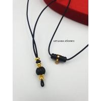 ราคา SD043 สร้อยเชือกร่ม มะยมขั้นทองแท้ 3 เม็ด ตัวจบหลังแต่งด้วยขั้นทองแท้ มีใบรับประกัน (1772774449)