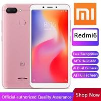 ราคา Xiaomi Redmi 6มาร์ทโฟน Googleplay Android โทรศัพท์มือถือ4GB 64GB MT6762ปลดล็อคใบหน้า P22 Helio มีในสต็อก (19586283088)