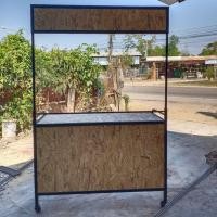 ราคา เคาร์เตอร์ขายของ แบบพับได้ งานแข็งแรงมากรับประกันโครงเหล็กแท้ แผ่นไม้OSB ขนาด กว้าง50 cm ยาว120cm (6372788550)