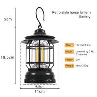 ราคา อูฐมงกุฎกลางแจ้งย้อนยุคตั้งแคมป์โคมไฟตั้งแคมป์ไฟแบบพกพา L ED โคมไฟฉุกเฉิน (16569148184)