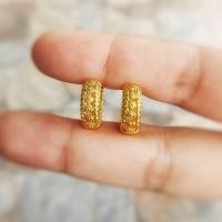 ราคา LYNต่างหูทองไมครอน ต่างหูชุบทองแท้ 100 ต่างหูทองชุบ เศษทองคำแท้ สร้อยหุ้มทอง ชุบทอง 24K ไม่ลอก ไม่ดำ (17383941203)